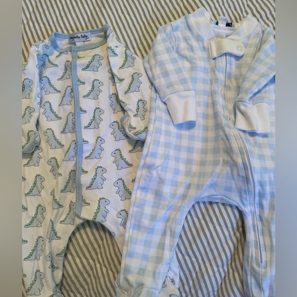 Magnolia Baby Newborn Onesies - Slight Staining at neck, otherwise EUC